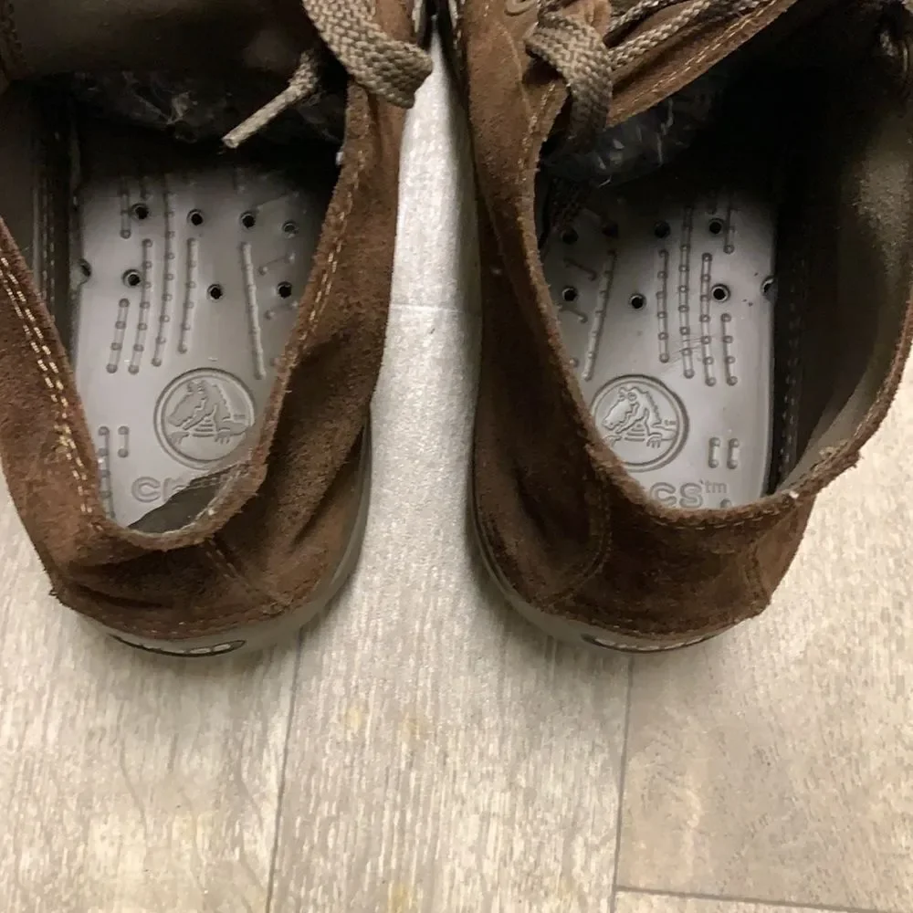 Mens CROCS Hi-Cruiser Suede Lace Up Chukka Boots‎